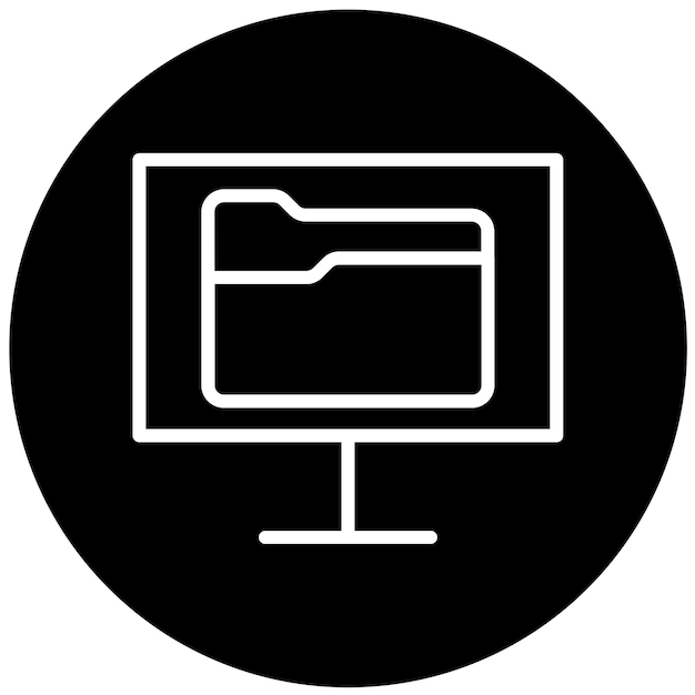 Estilo de icono de los archivos remotos de diseño vectorial