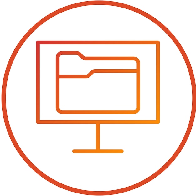 Estilo de icono de los archivos remotos de diseño vectorial