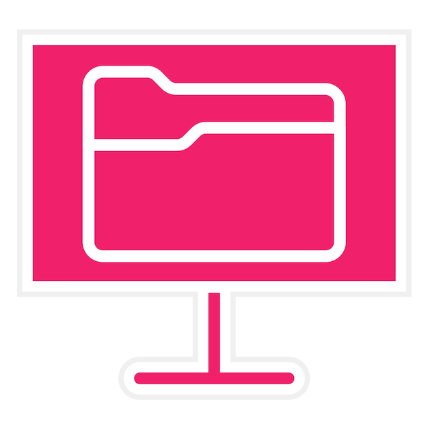 Estilo de icono de los archivos remotos de diseño vectorial