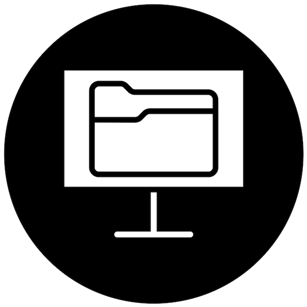 Estilo de icono de los archivos remotos de diseño vectorial
