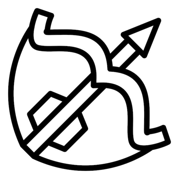 Estilo del icono del arco