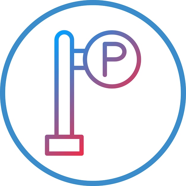 Estilo del icono del área de estacionamiento