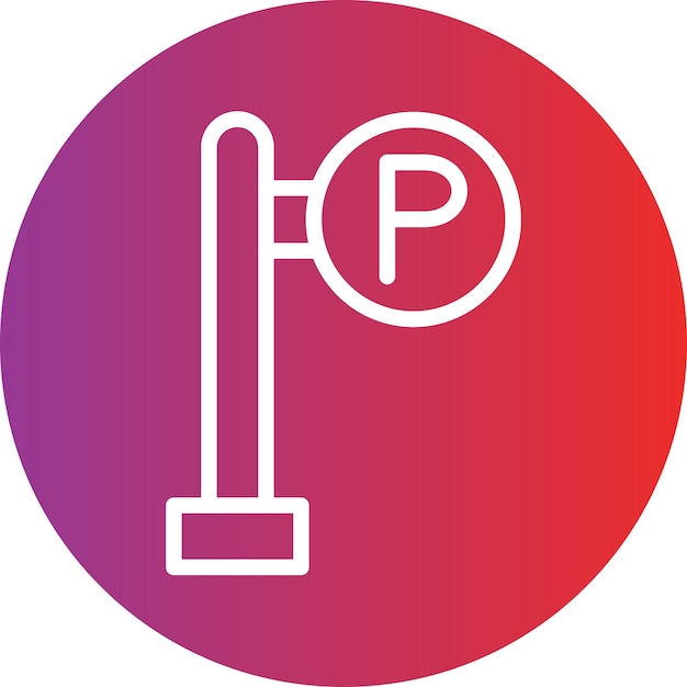 Estilo del icono del área de estacionamiento