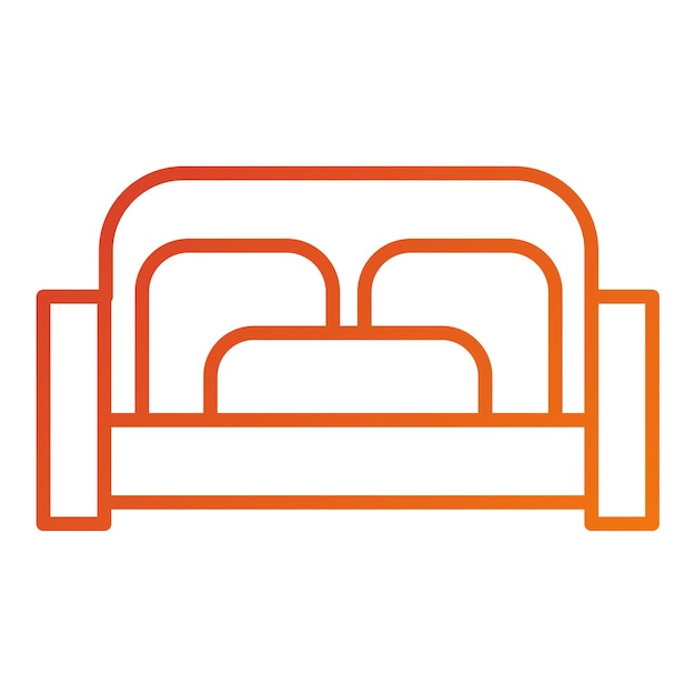 Estilo de icono del área de salón de diseño vectorial