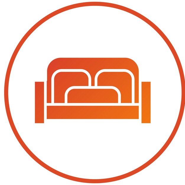 Estilo de icono del área de salón de diseño vectorial
