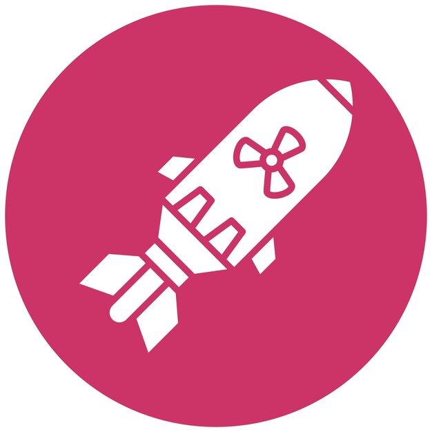 Estilo del icono del arma biológica de diseño vectorial