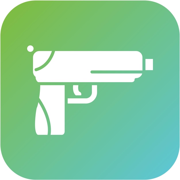 Estilo del icono del arma de fuego de diseño vectorial