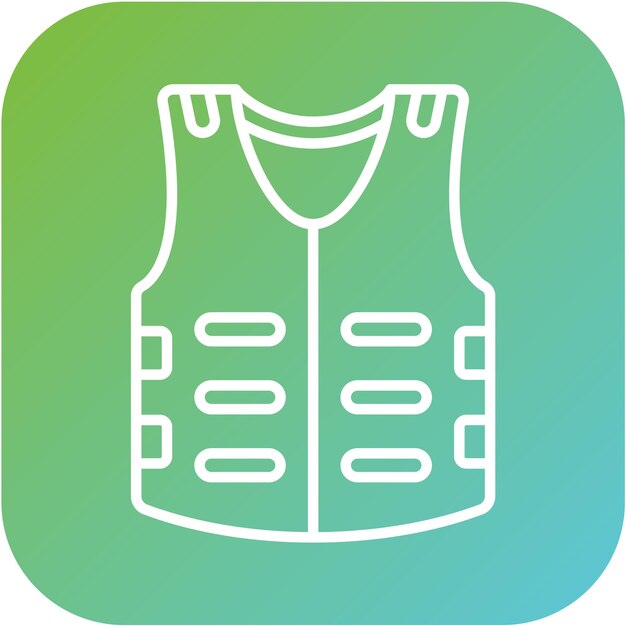 Estilo del icono de la armadura corporal