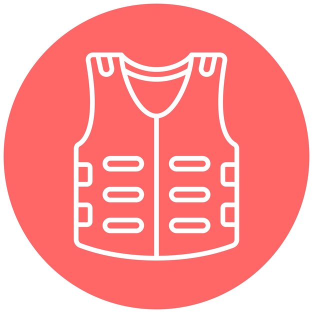 Estilo del icono de la armadura corporal