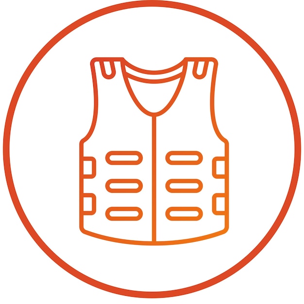 Estilo del icono de la armadura corporal
