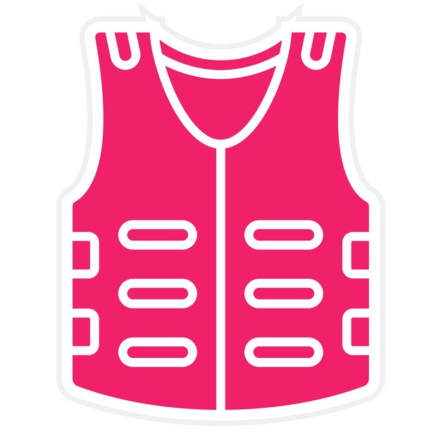 Estilo del icono de la armadura corporal