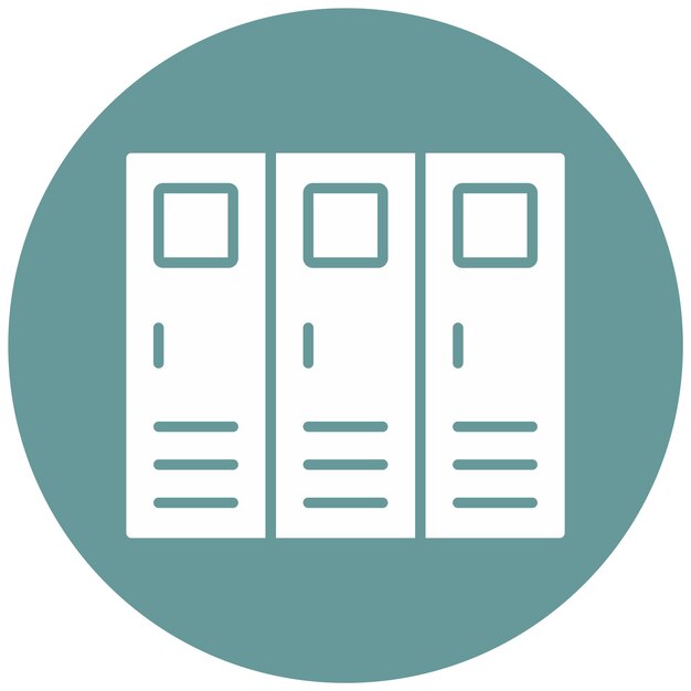Estilo del icono del armario de diseño vectorial