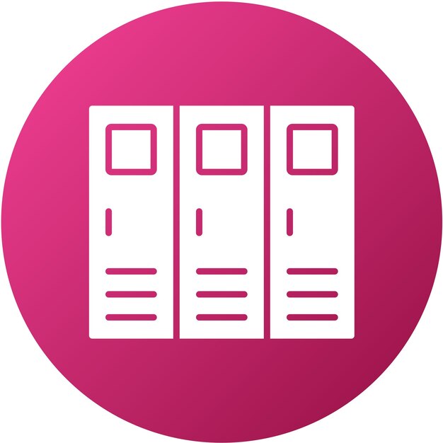 Estilo del icono del armario de diseño vectorial