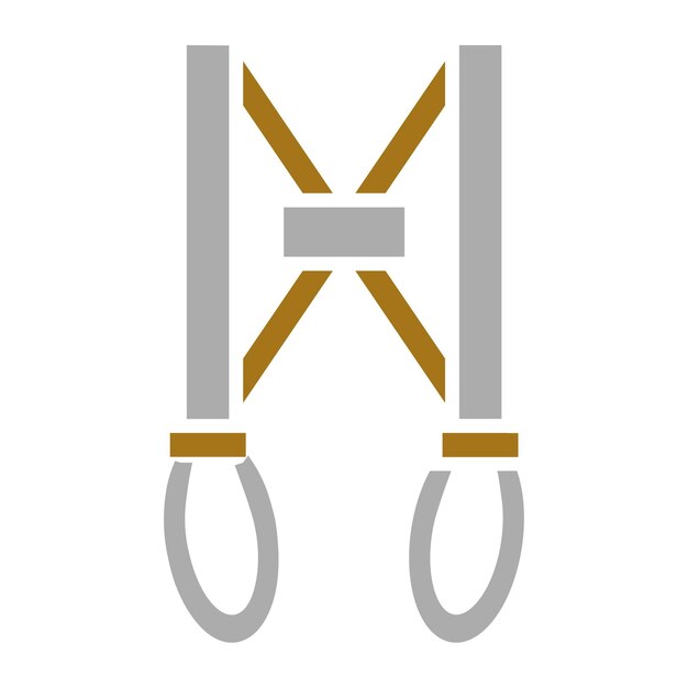 Estilo del icono del arnés de diseño vectorial