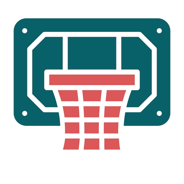 Estilo del icono del aro de baloncesto