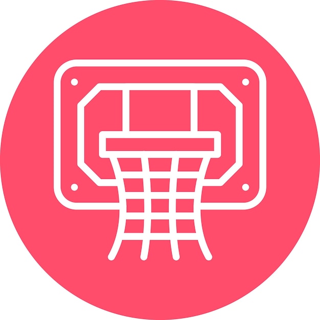 Estilo del icono del aro de baloncesto