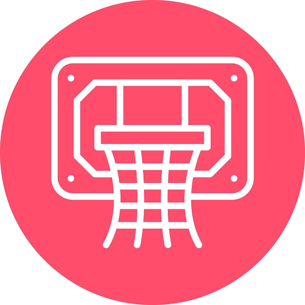 Estilo del icono del aro de baloncesto