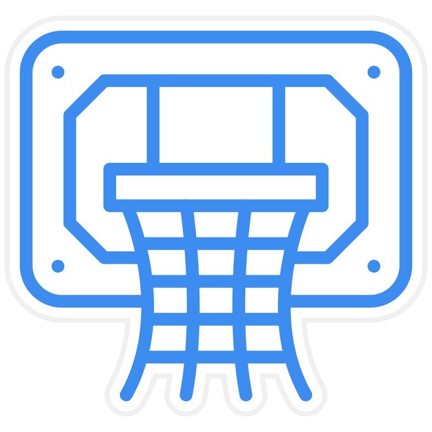 Estilo del icono del aro de baloncesto