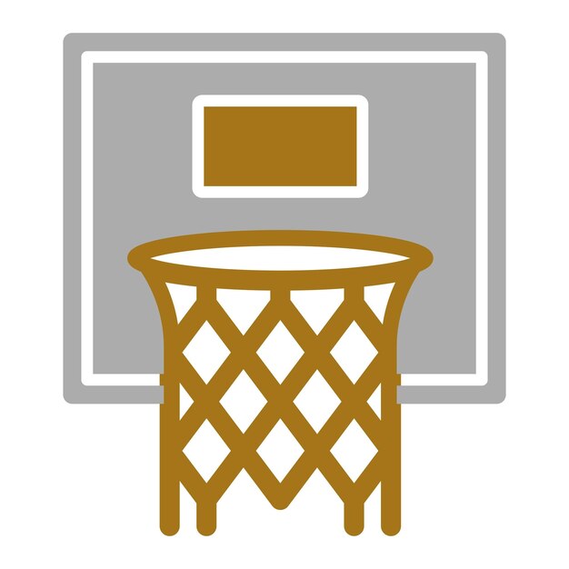 Estilo del icono del aro de baloncesto