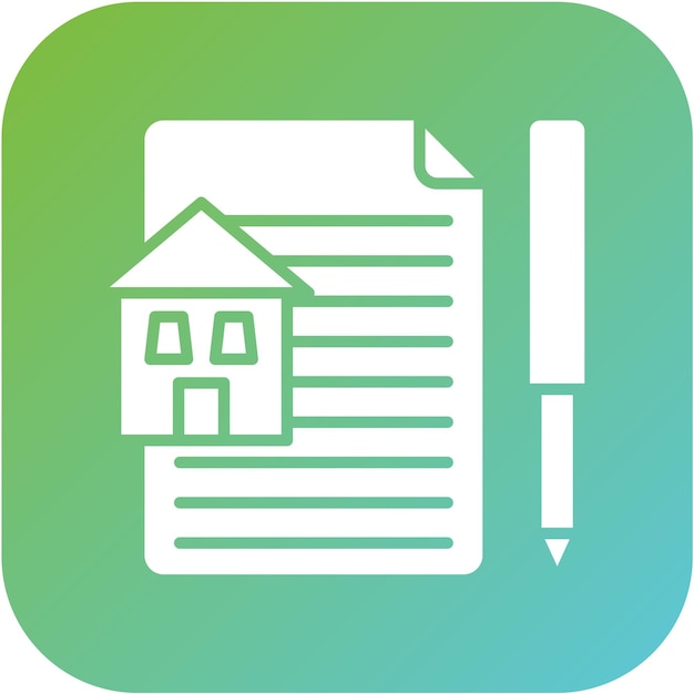Estilo del icono de arrendamiento de diseño vectorial