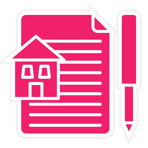 Estilo del icono de arrendamiento de diseño vectorial