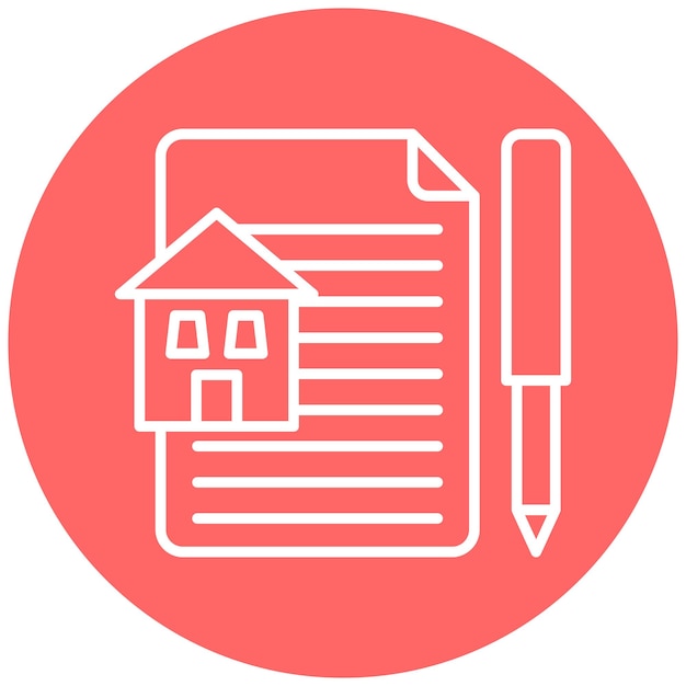 Estilo del icono de arrendamiento de diseño vectorial
