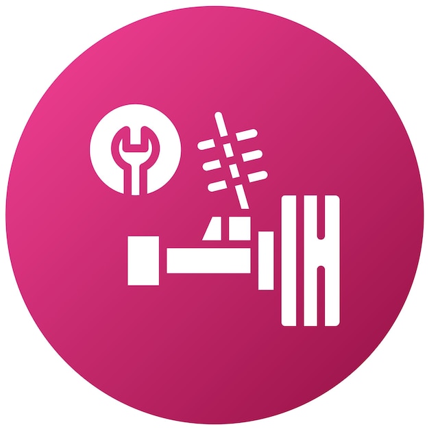 Estilo del icono de la articulación de la bola de diseño vectorial