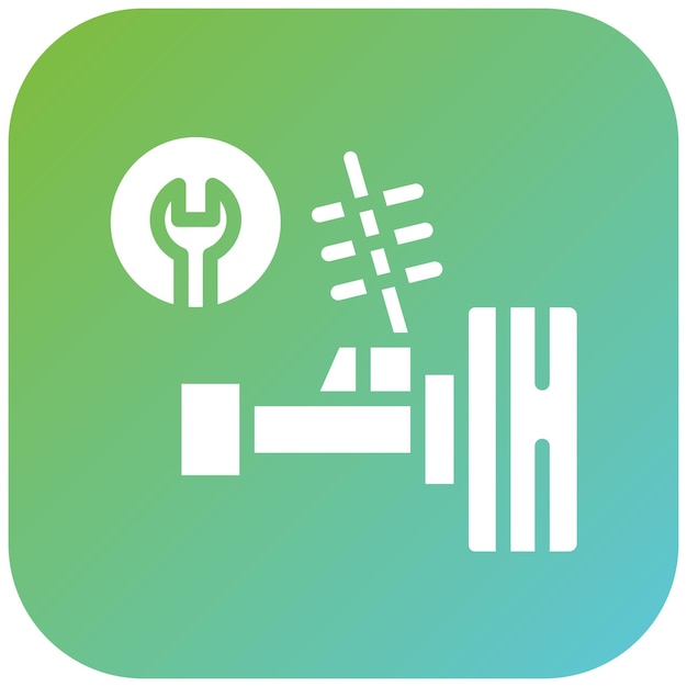 Estilo del icono de la articulación de la bola de diseño vectorial