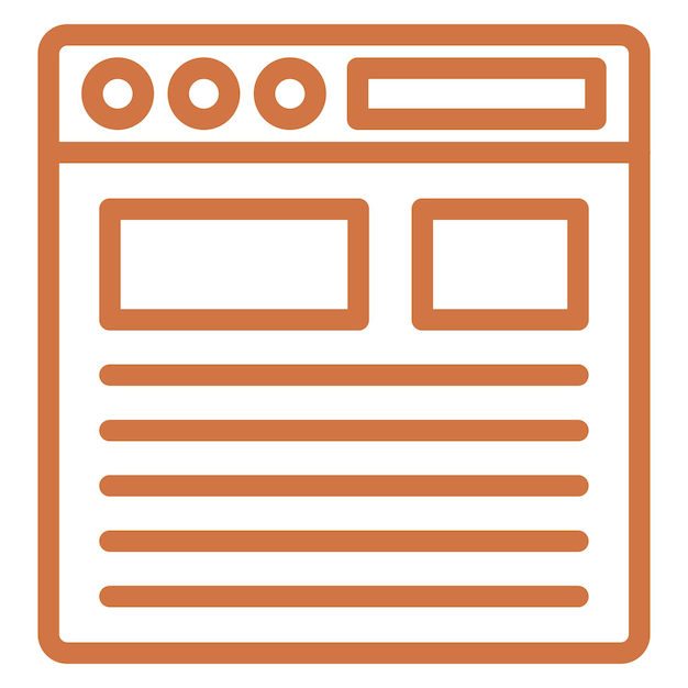 Estilo del icono del artículo de diseño vectorial