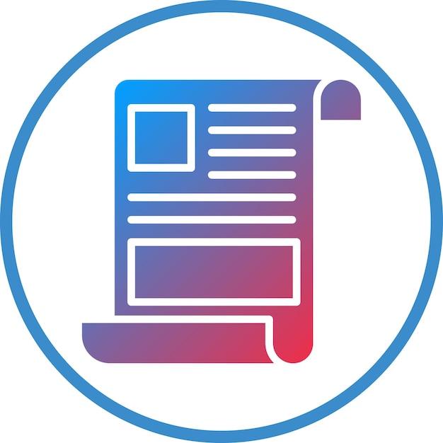 Estilo del icono del artículo de diseño vectorial