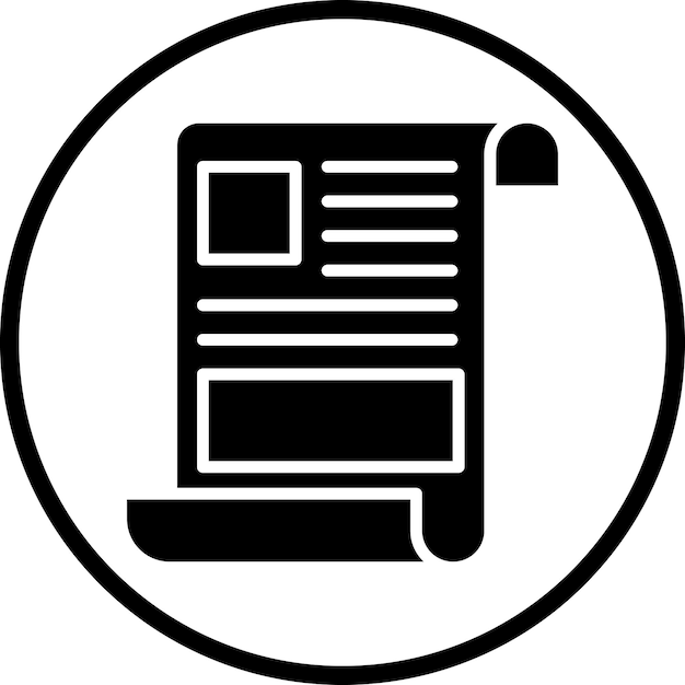 Estilo del icono del artículo de diseño vectorial