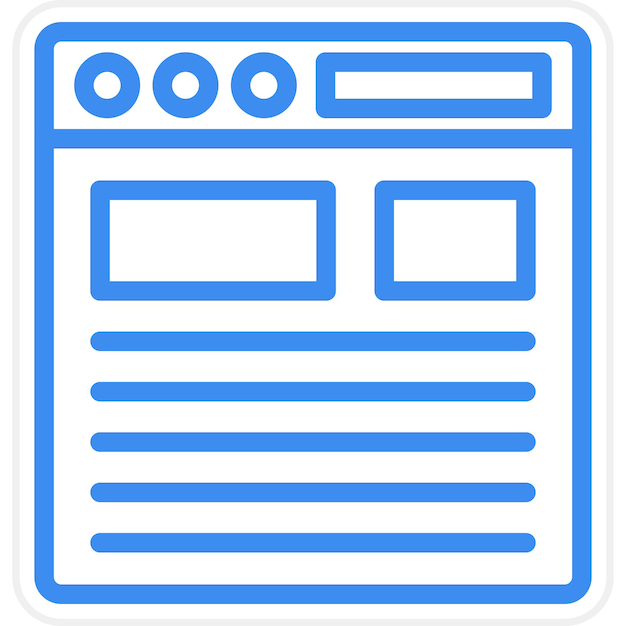 Estilo del icono del artículo de diseño vectorial