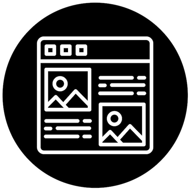 Estilo del icono del artículo de diseño vectorial