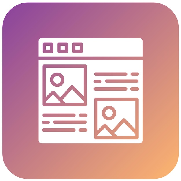 Estilo del icono del artículo de diseño vectorial