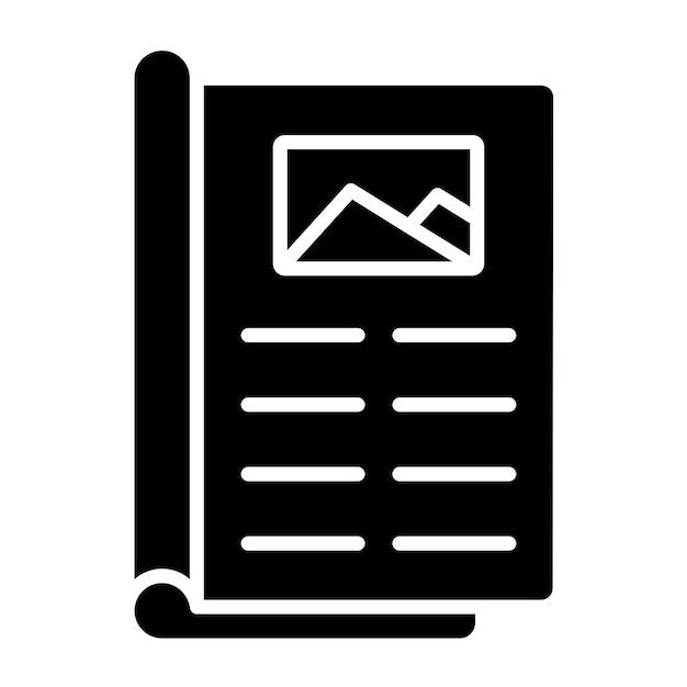 Estilo del icono del artículo de diseño vectorial