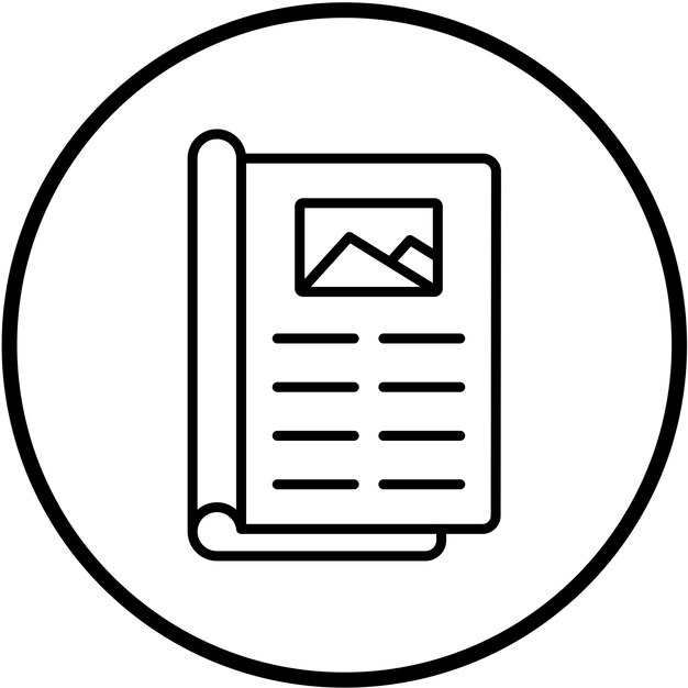 Estilo del icono del artículo de diseño vectorial