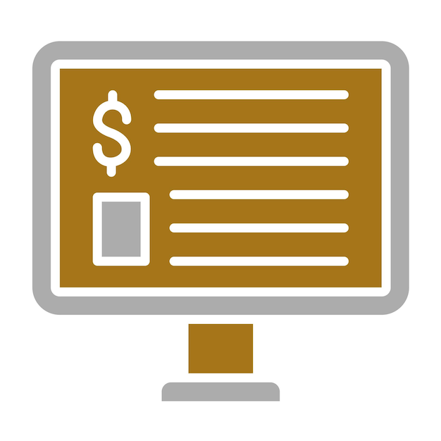 Estilo del icono del artículo de diseño vectorial