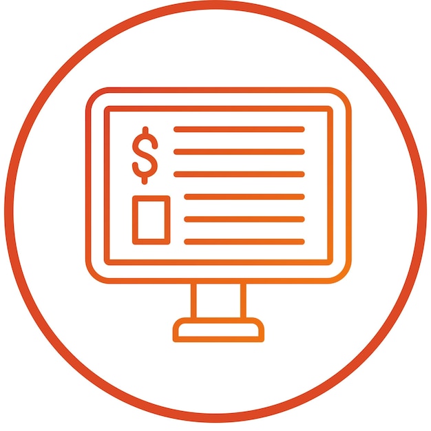 Estilo del icono del artículo de diseño vectorial