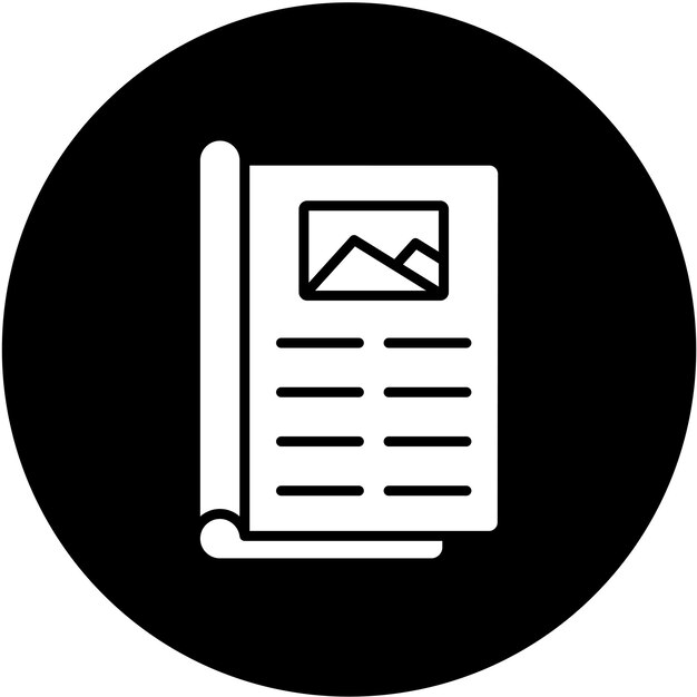 Estilo del icono del artículo de diseño vectorial