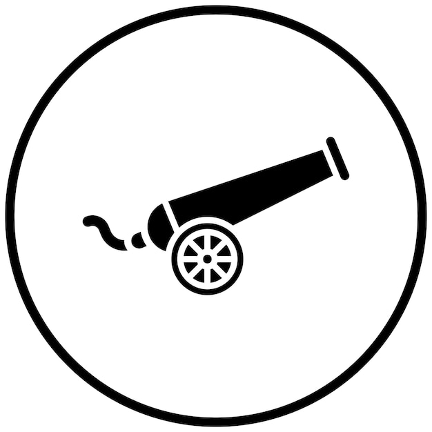 Estilo del icono de la artillería del ejército