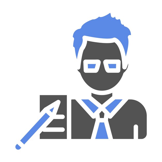 Estilo de icono del artista de diseño vectorial