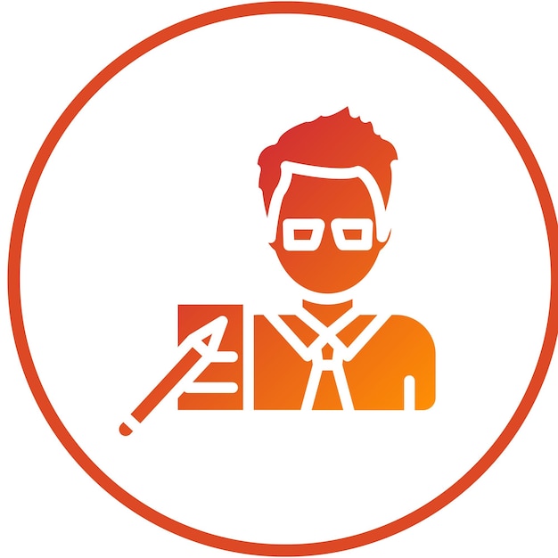 Estilo de icono del artista de diseño vectorial