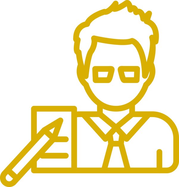 Estilo de icono del artista de diseño vectorial