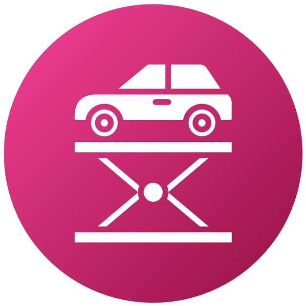 Estilo del icono del ascensor de automóvil de diseño vectorial