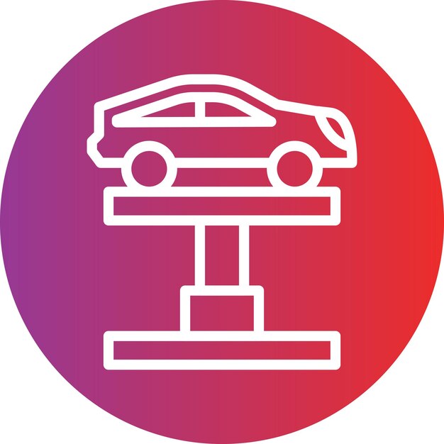Estilo del icono del ascensor del coche