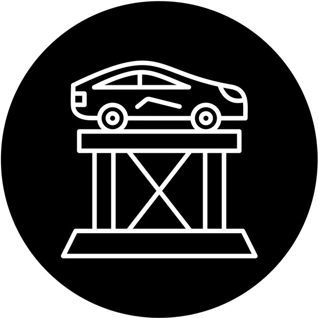 Estilo del icono del ascensor del coche
