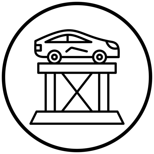 Estilo del icono del ascensor del coche