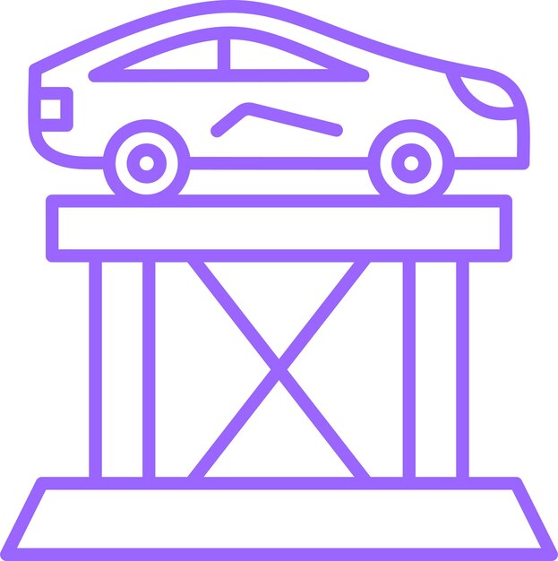 Estilo del icono del ascensor del coche