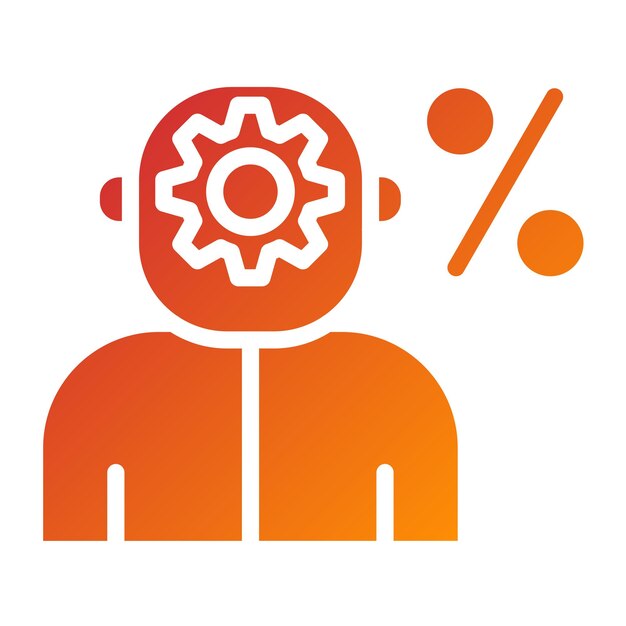 Estilo del icono del asesor fiscal de diseño vectorial