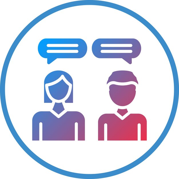 Estilo del icono de asesoramiento de diseño vectorial